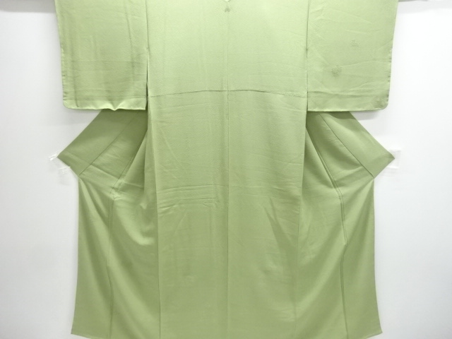JAPANESE KIONO / UNUSED TSUKESAGE IROMUJI / SILK / SAGARA KNOTS / FLOWERS / SINGLE CREST